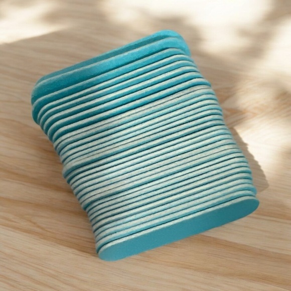 30pc Mini Nail File Emery Boards Light Blue 2in - Picture 6 of 6